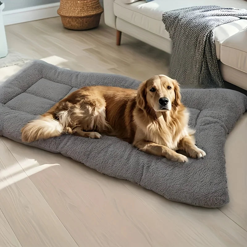 Extra Large Thickened Plush Dog Sofa Bed & Crate Mat