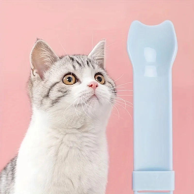 Cat Treat Squeeze Feeder Spoon | Lickable Wet Treat Dispenser