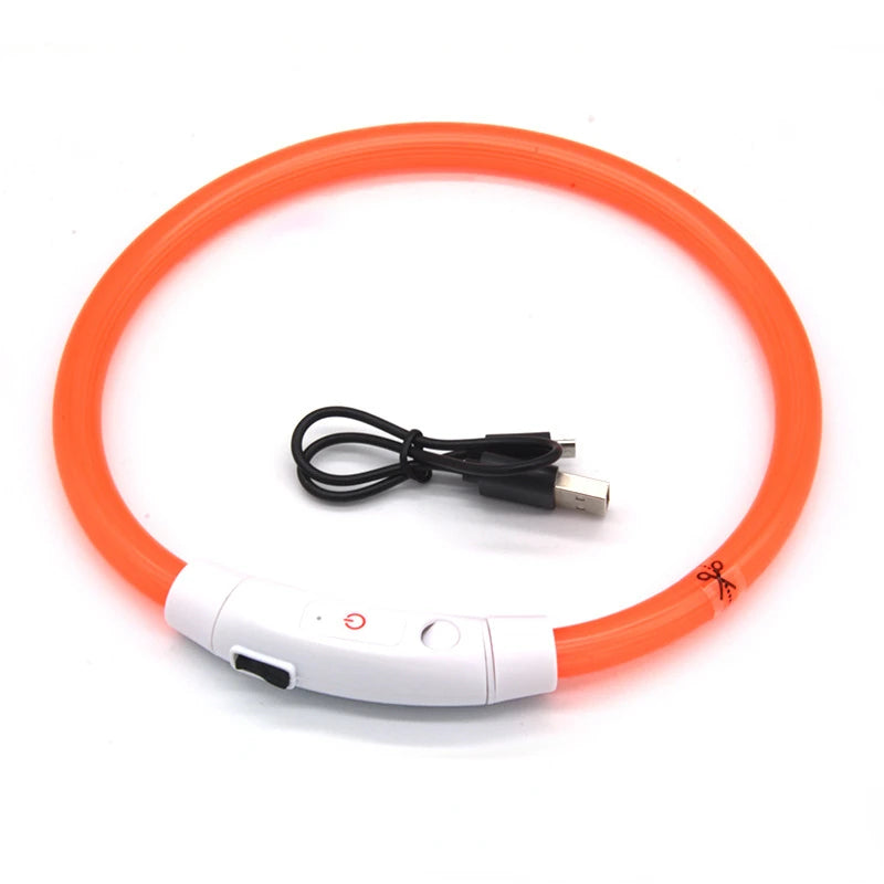 LED Dog Collar | USB Rechargeable Glow Collar for Dogs & Cats
