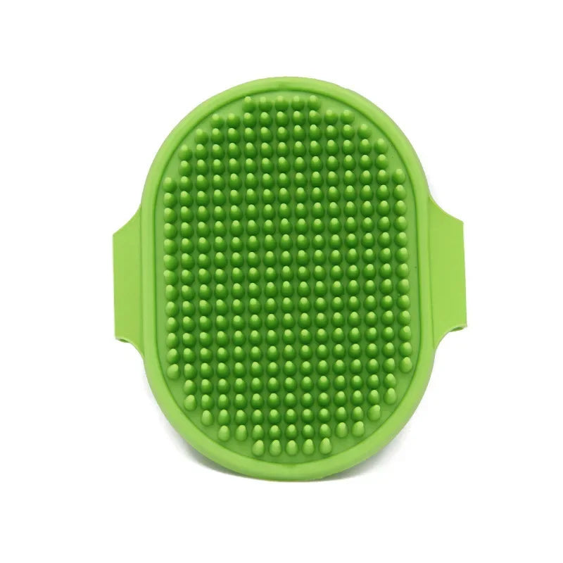 Pet Bath Brush Massage Gloves Cat Dog Grooming Comb Deshedding Tool Waterproof Soft Bristle Cleaning Supplies for Shedding Hair