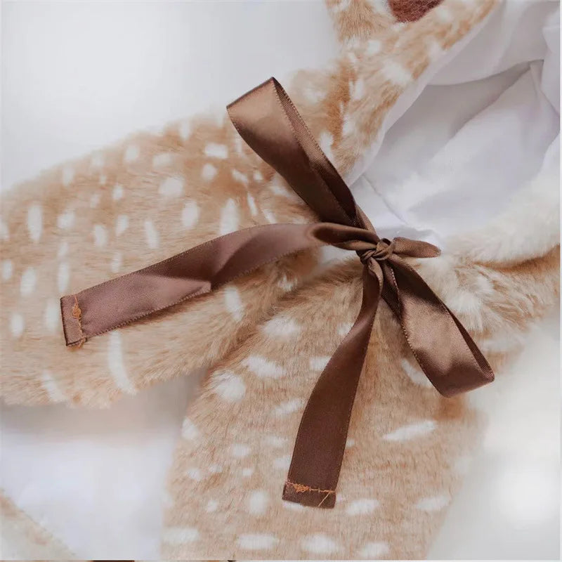Christmas Reindeer Cape Costume for Dogs & Cats | Festive Holiday Pet Outfit