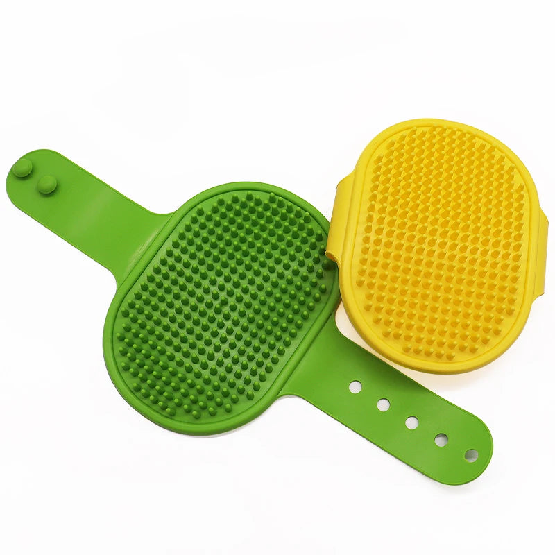 Soft Rubber Dog Brush Comb Cat Bath Brush Rubber Glove Hair Fur Grooming Massage Brush For Dog Cats Pet Bath Supplies