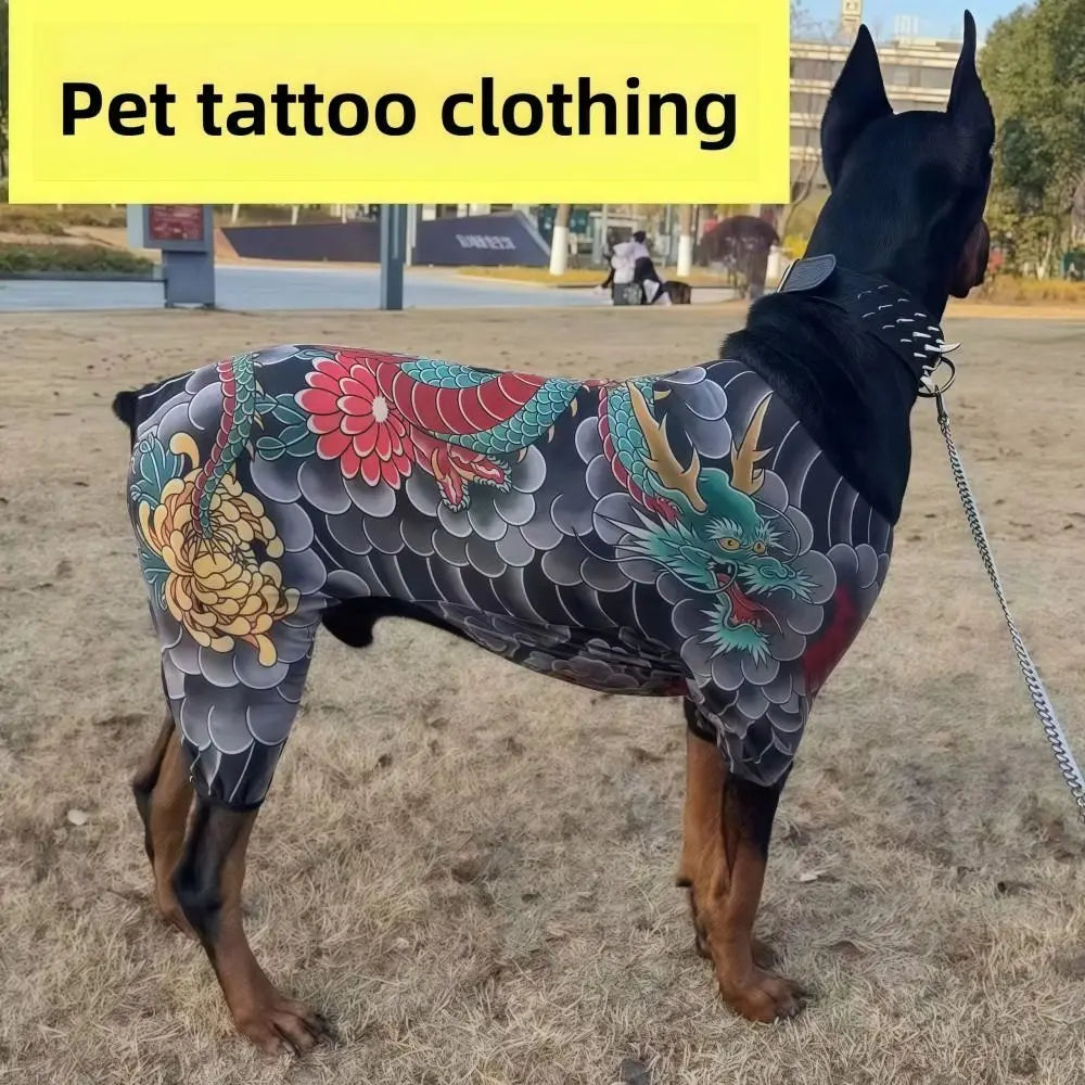 Pet Tattoo Vest | Funny Novelty Jacket for Dogs & Cats