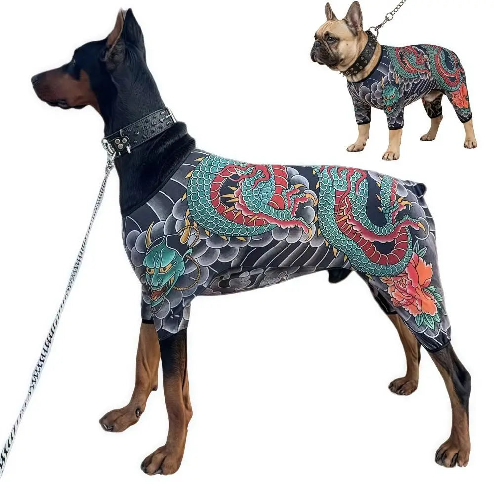 Pet Tattoo Vest | Funny Novelty Jacket for Dogs & Cats